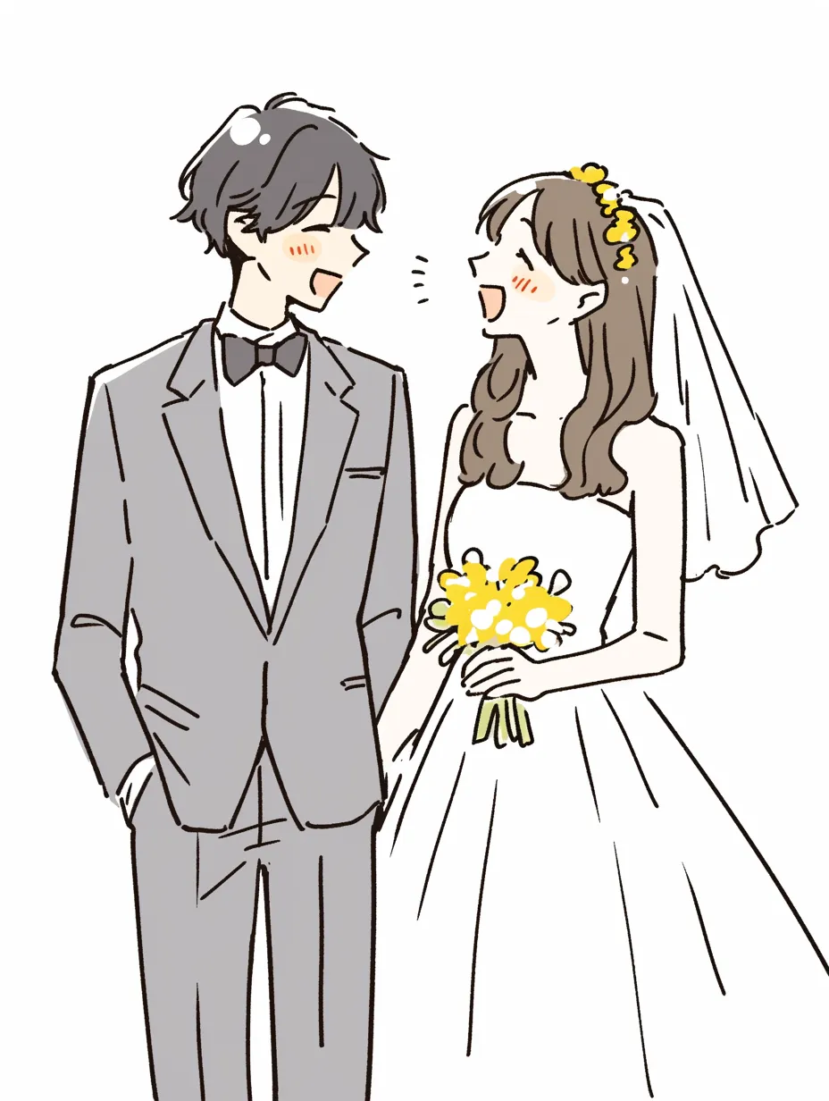 ウエディング 和装イラストイラスト