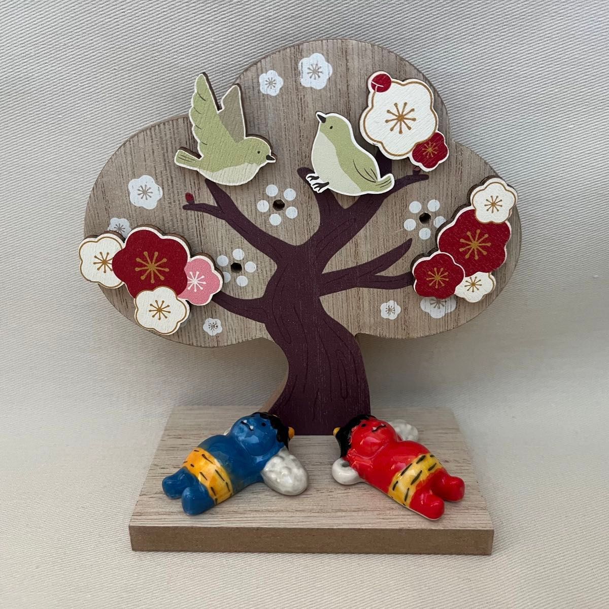 サリュ 節分 ゆらゆら鬼オブジェ 木製の通販 by shopラクマ