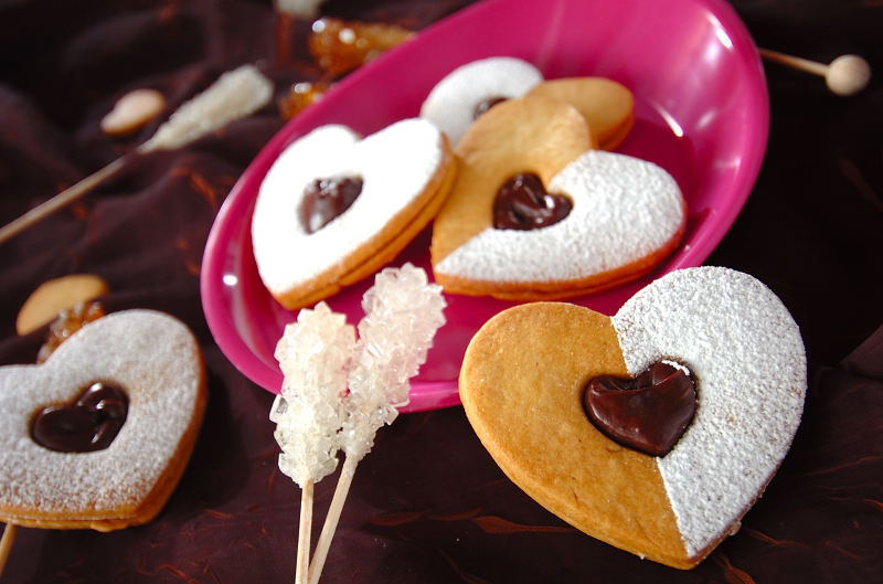 バレンタインに♡かんたんレシピ ステンドグラスクッキー☆ スイーツレシピ