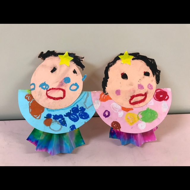 制作 七夕飾り～織姫・彦星の飾り～