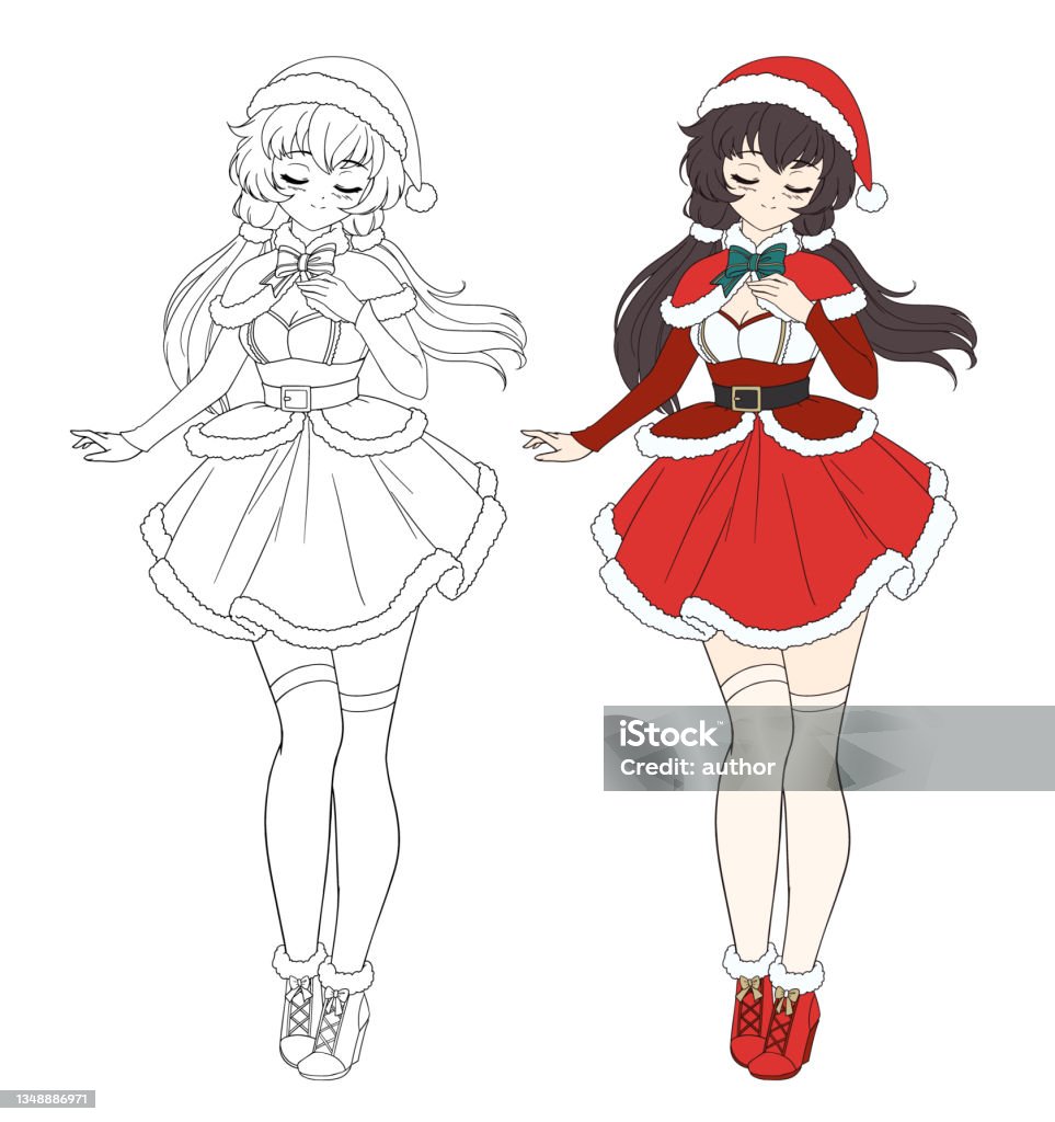 サンタコスを描いたイラスト特集