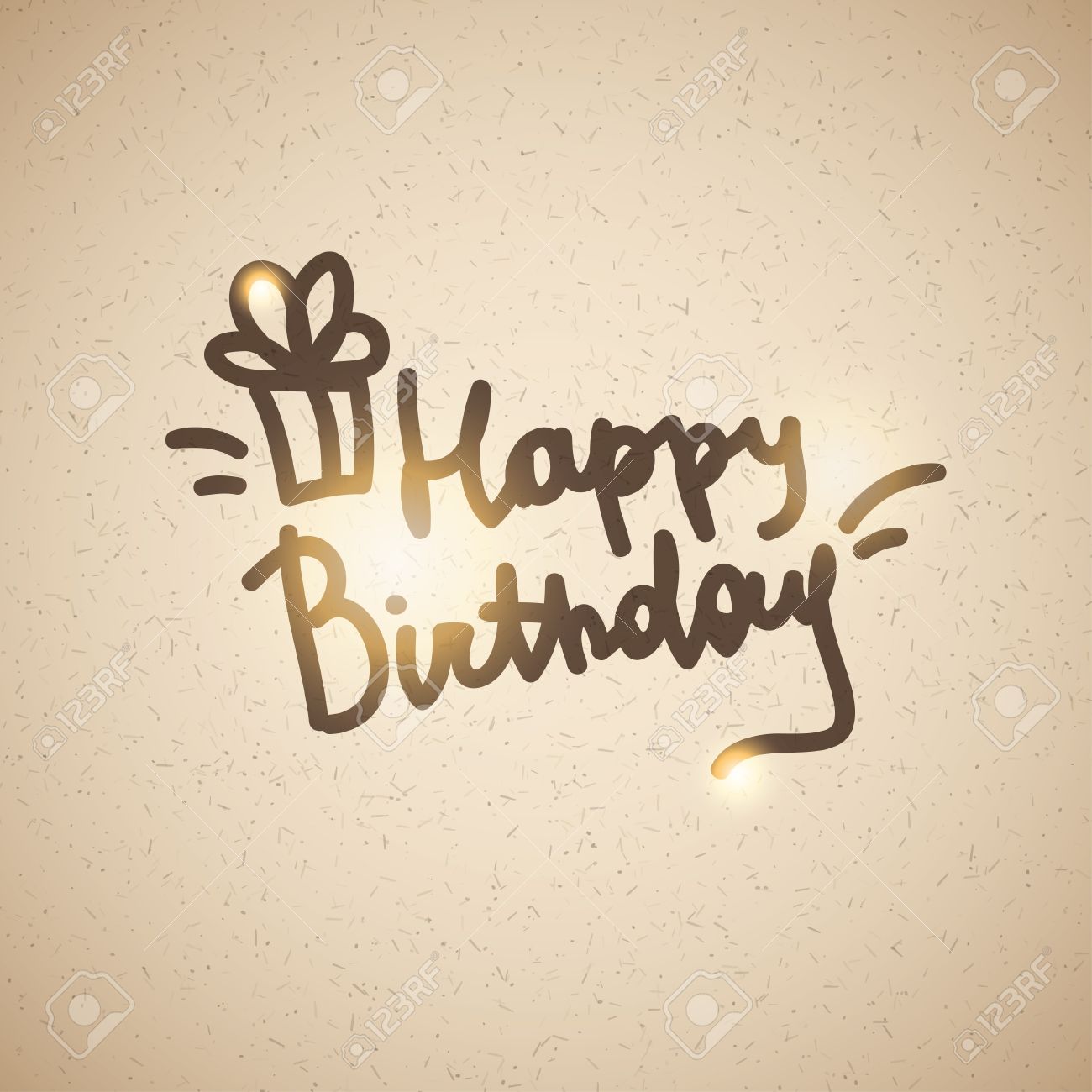 カラフルHAPPY BIRTHDAY文字イラストのフリー素材イラストイメージ