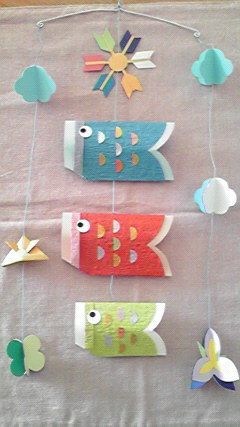 折り紙のこいのぼり簡単手作りおもちゃの作り方 工作図鑑