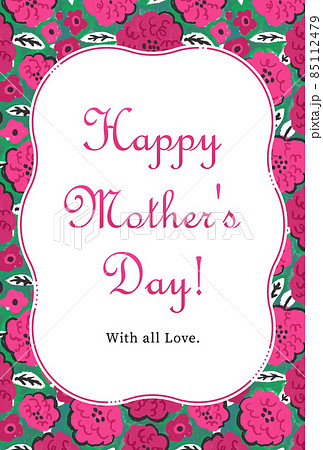 母の日メッセージカード４テンプレート無料イラスト素材素材ラボ