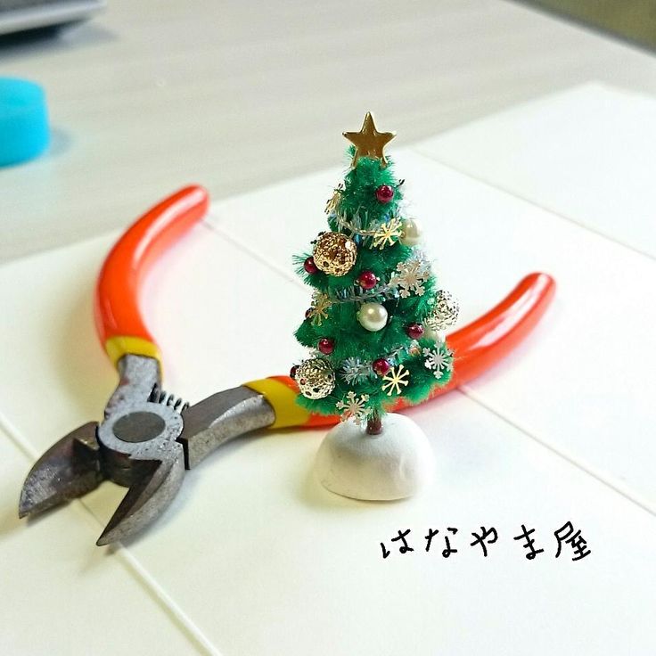 ミニチュア✳︎クリスマスセットNo.001 クリスマスツリー 暖色点灯+オーナメントフルセット 17cm