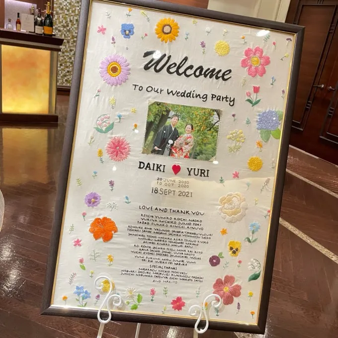 ウェルカムボードのその後とは？結婚式後はインテリアになるデザインアイデア6選似顔絵グラフィックス