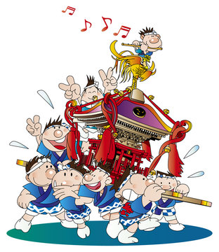 神輿イラスト無料イラスト・フリー素材なら「イラストAC」