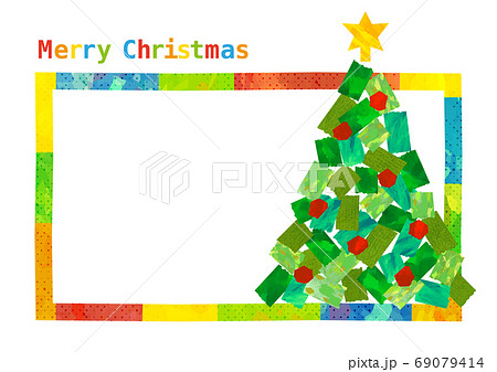 ちぎり絵カード クリスマスツリーiichi 日々の暮らしを心地よくするハンドメイドやアンティークのマーケットプレイス