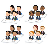 送別会 – イラストストック「時短だ」