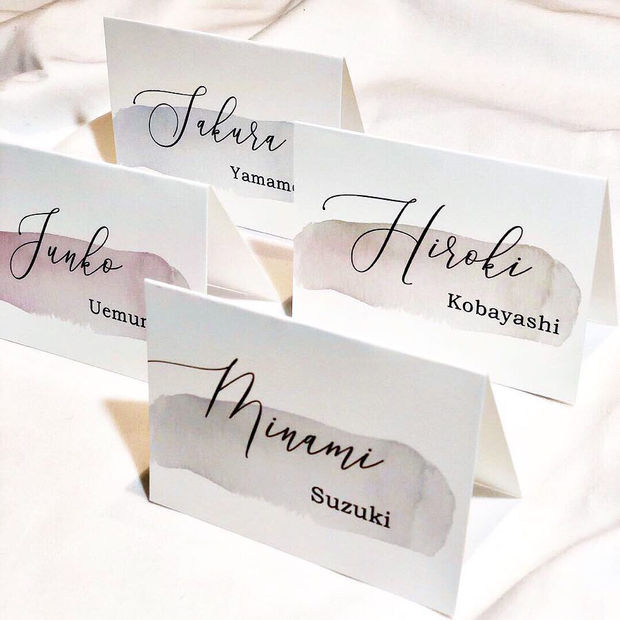 結婚式の席札は注文と手作りどっちがいいの？おすすめデザインも紹介！アツメル結婚式レシピ 買える結婚式アイテム WeddingMart ウェディングマート