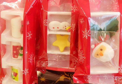 クリスマスケーキ飾りのサンタ菓子 顔だけ版 をダイソーで発見！ ＠100均 ダイソ