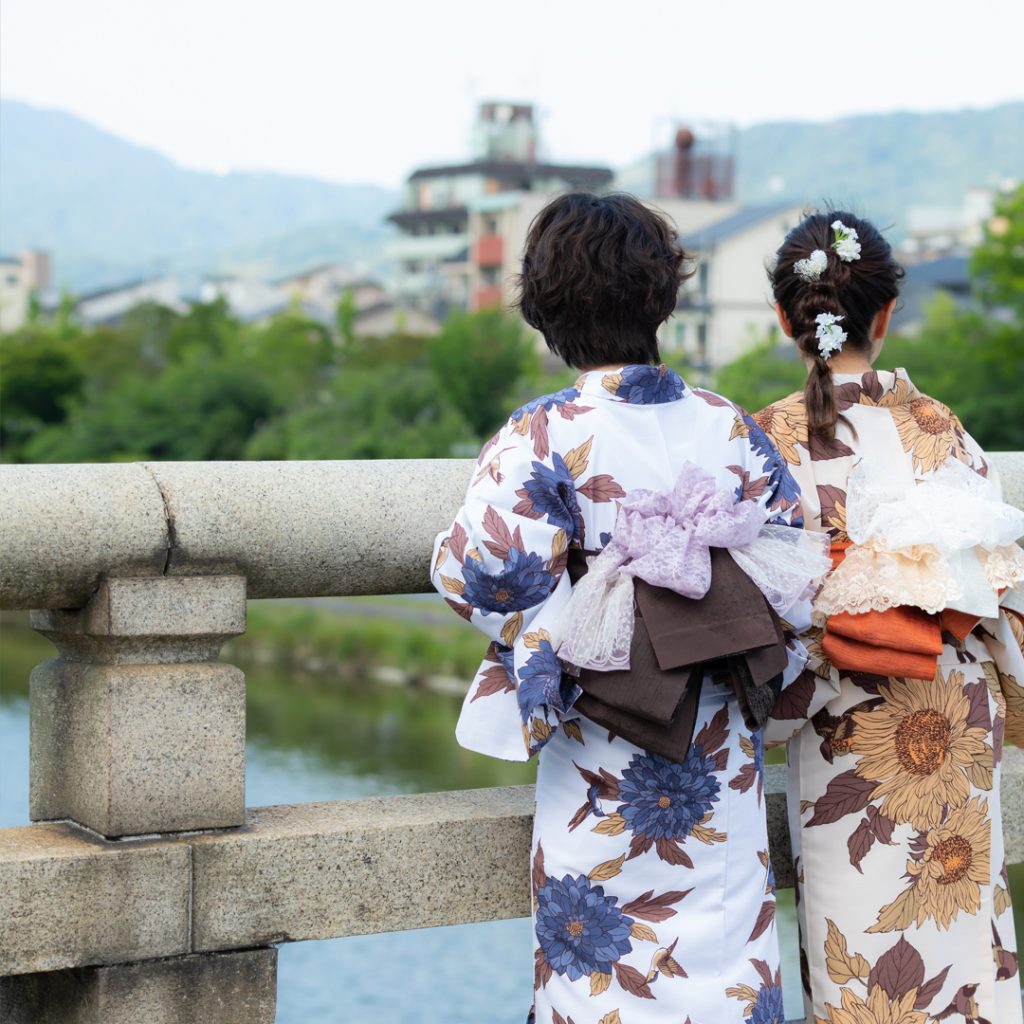 浴衣 セット レディース 大人 浴衣セット 浴衣3点セット 浴衣＋帯＋下駄「朝顔 赤×紫＋半幅帯レッド」メール便不可京都きもの町