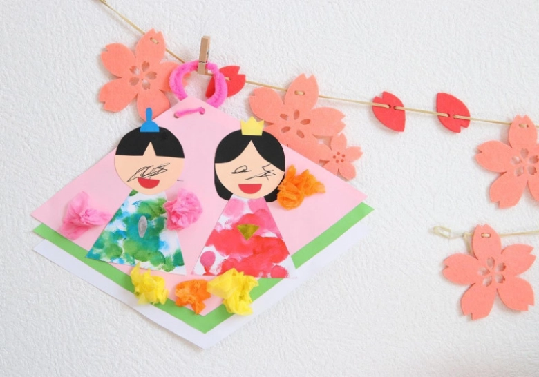 うれしいひなまつり♫ペープサート、ラミネートシアター！出し物保育教材桃の節句春の童謡仕掛け付き★