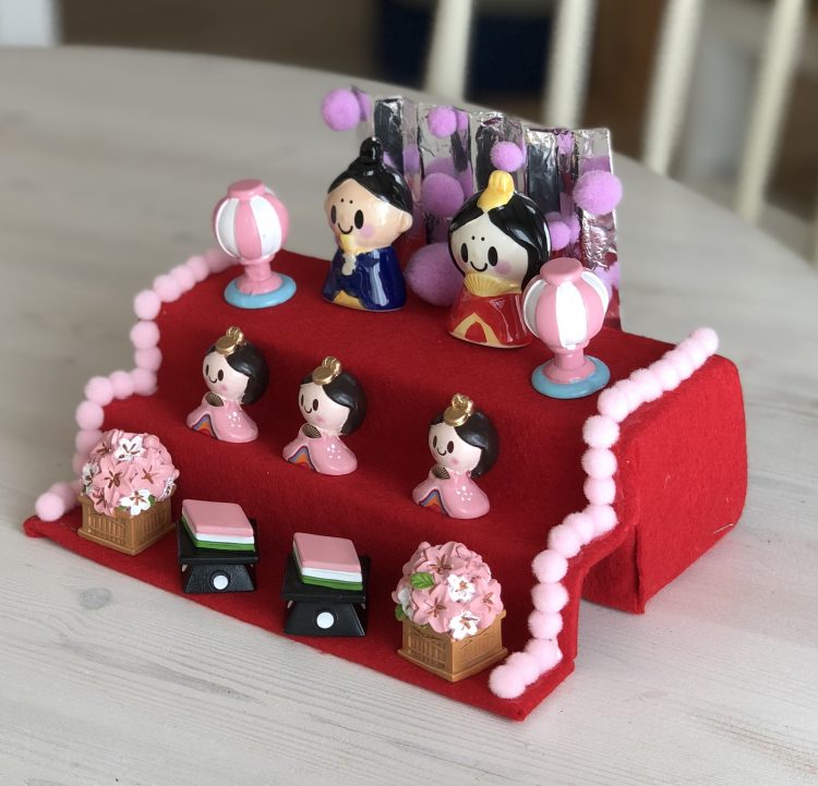 セリア ひな祭りマスコット うさぎ ひし餅 紅白もたち 桃の木 橘の木 6