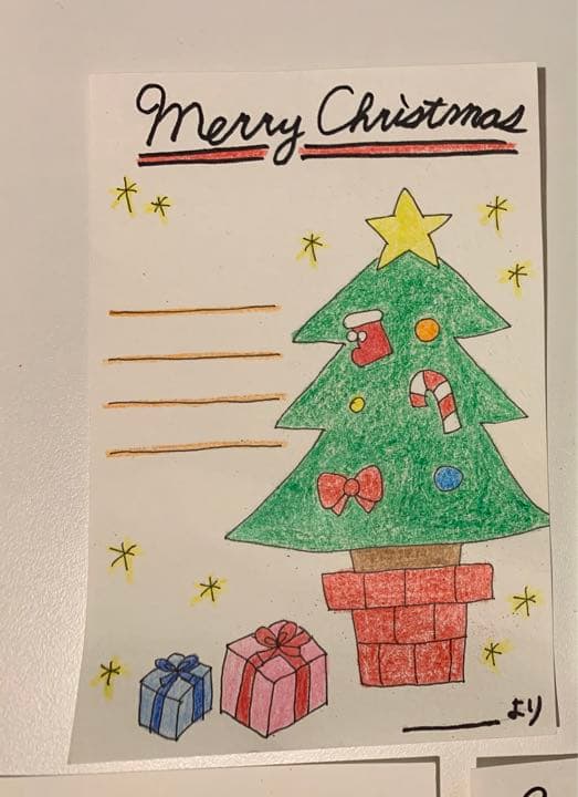 クリスマスカード 手書きの通販 by mam'sshopラクマ