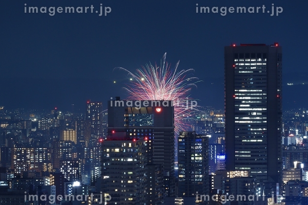天神祭 花火 25516037361 の写真・イラスト素材アマナイメージズ