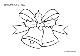 12月のぬり絵クリスマス プリント配付ＯＫ みんなの教育技術