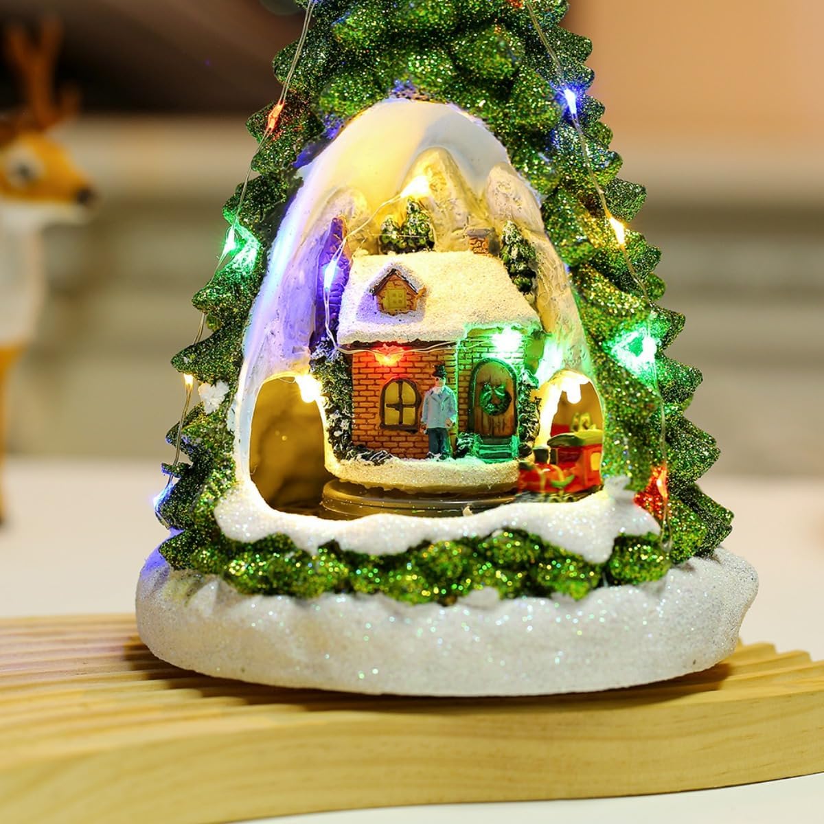 MoFein 音楽付き ミニクリスマスツリー 電池式 LED ライト 卓上 置物 簡単設置 雰囲気作り O30 Amazon.co.jp:ORFINA 光るクリスマスツリー ミニ 卓上 led 3サイズセット 16.5cm 19.5cm 22.5cm 電池式 別卖テーブル クリスマス飾り 綺麗 店内装飾 パーティー 贈り物