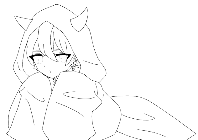 秋・ハロウィン・ぬり絵・ワーク 魔女とおばけのハロウィン塗り絵フタバのフリーイラスト