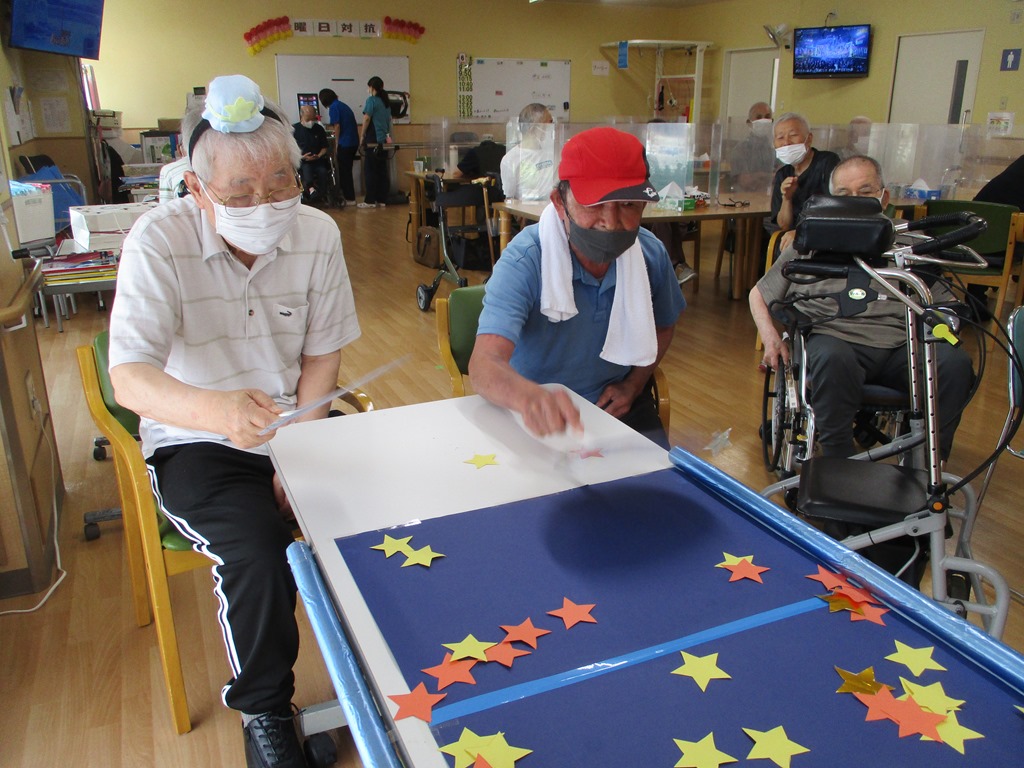 七夕パーティー🎋part2 七夕ゲーム 星をたくさん取りましょう美穂の家