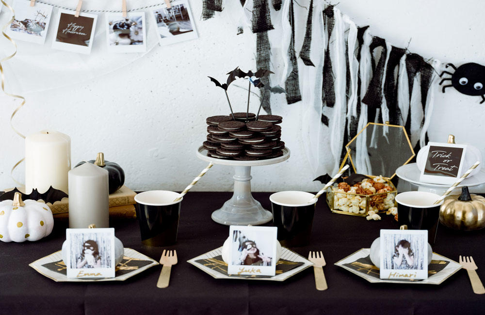 壁面飾り ハロウィン飾りの作り方！ペーパーファンで作るかぼちゃ・コウモリ・ジャック