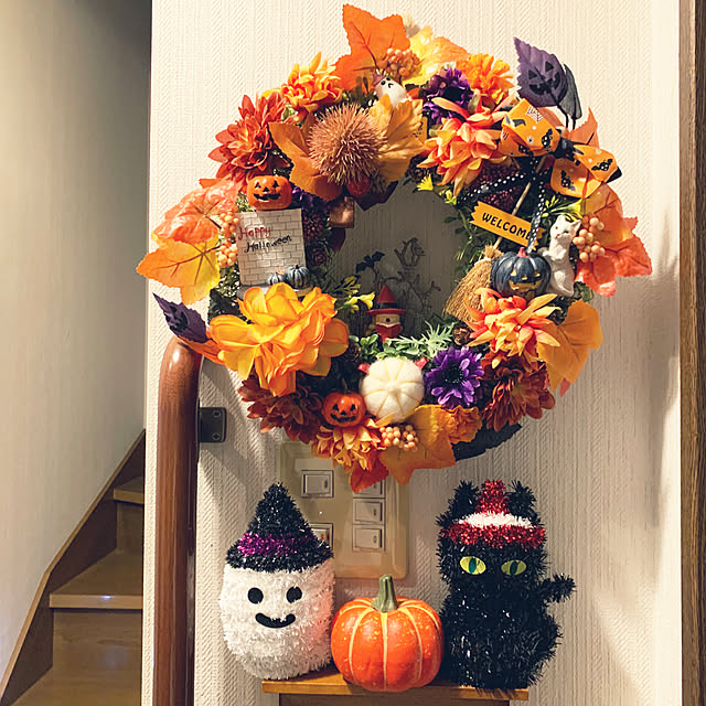 ハロウィンリース 秋リース 光触媒加工 楽天市場 リース 手作りキット 30cm 秋 りんご リース 秋色カラー シックリース 玄関用リース キット材料 花材 マニュアル リース手作りキット ハロウィンリース 気 玄関 オータムリース ギフト プレゼント 贈り物 ハンドメイド