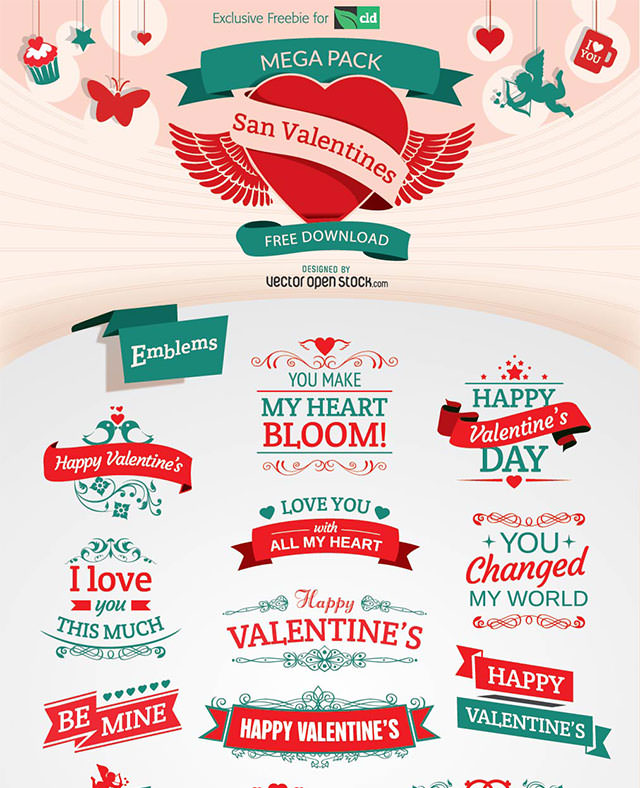 バレンタインデー関連フリーデザイン素材まとめ2015年版PhotoshopVIP