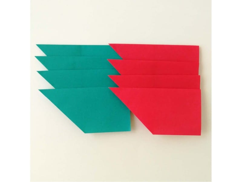 折り紙クリスマスリース Origami Christmas wreath