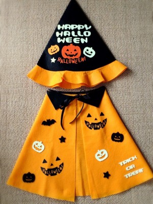 ドラキュラマント100均材料３つで簡単DIY 製作30分！こどものハロウィン衣装手作り💖 - kuchakunのブログ：注文住宅と庭と家族の育児記録