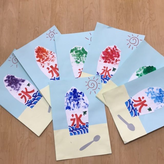 暑中お見舞いのハガキを子どもと作るLEAF&LeaFの「手作りカード」な暮らし