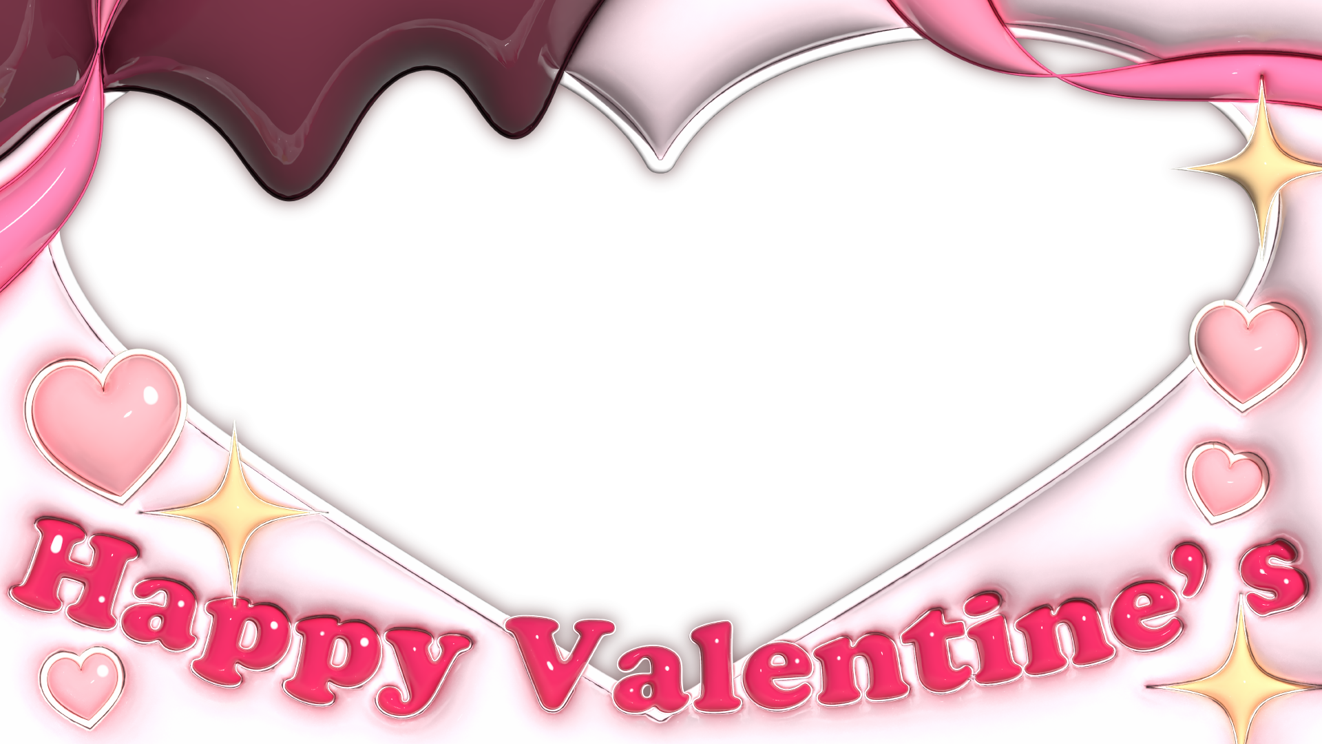 かわいいバレンタイン ハート フレームイラスト素材透過、PNGフリー画像ダウンロード - Pngtree