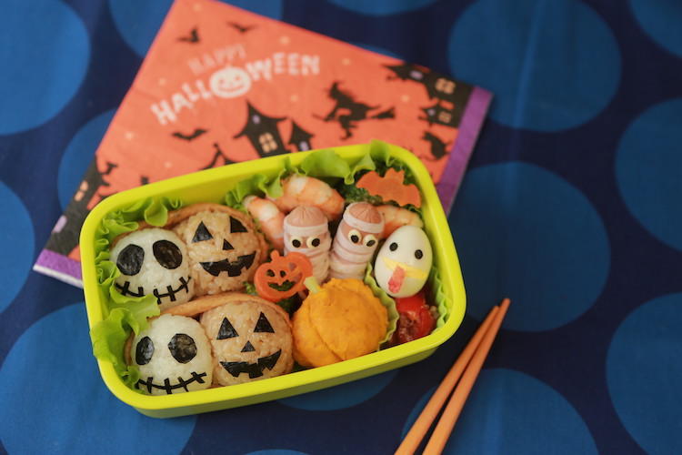 簡単ハロウィンおばけおにぎり