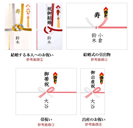 のし袋 表書き・文字見本祝儀袋の書き方くれ竹筆ぺん - 株式会社呉竹