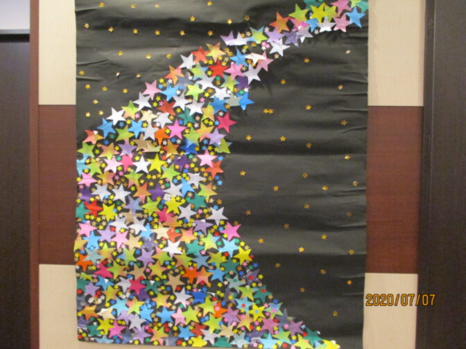 七夕 壁面飾り工作ネタ 七夕飾りStar Festival decorations ７月壁面飾り高齢者