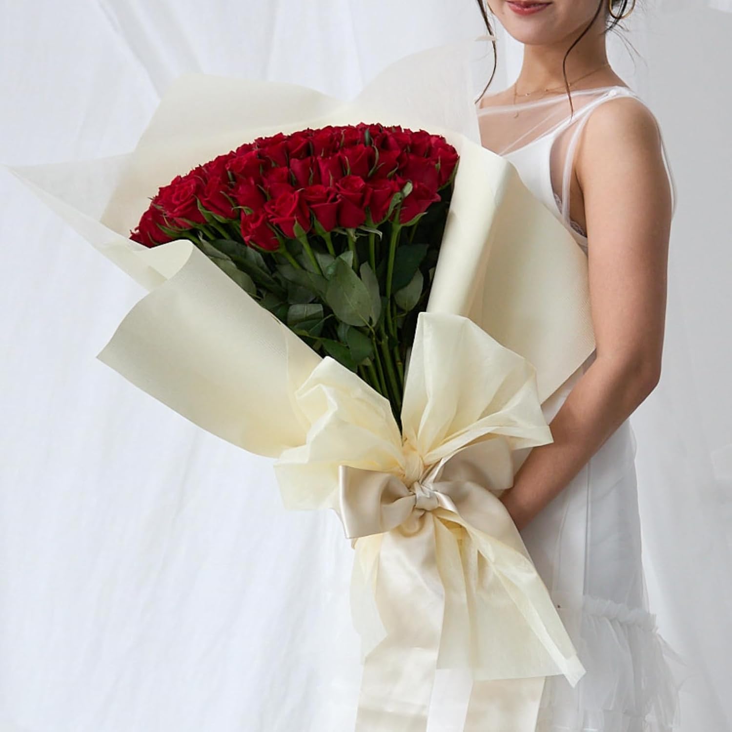 バラ 花束「本数指定で贈るレッドローズ」赤 本数指定 生花 誕生日 記念日 ホワイトデー 母の日 父の日 敬老の日 クリスマス :offrirオフリール - 通販 - Yahoo!ショッピング