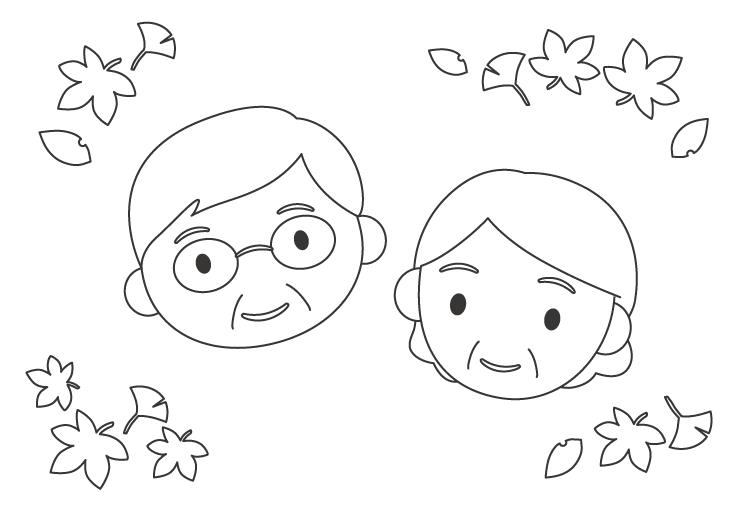 敬老の日に渡せる手書きイラストメッセージカード🌼