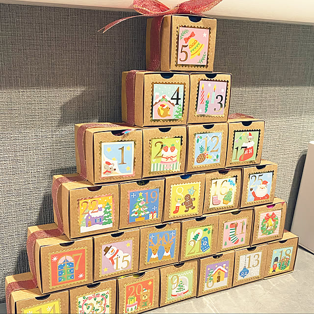 ツリーと一緒に飾れる北欧風の手作りアドベントカレンダーThankyou Works Blog