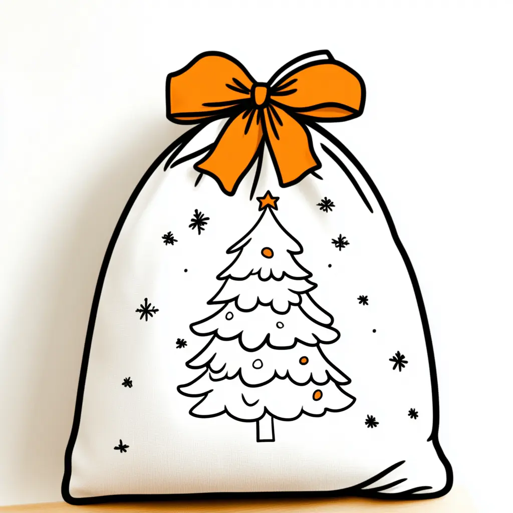 大きなプレゼントが入った袋を持ったサンタクロースのイラスト Stock VectorAdobe Stock