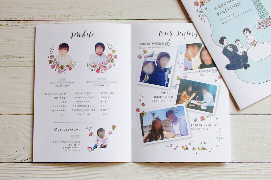 アイデア集 プロフィールブックは質問項目で二人らしく！具体例解剖A Sunny Day