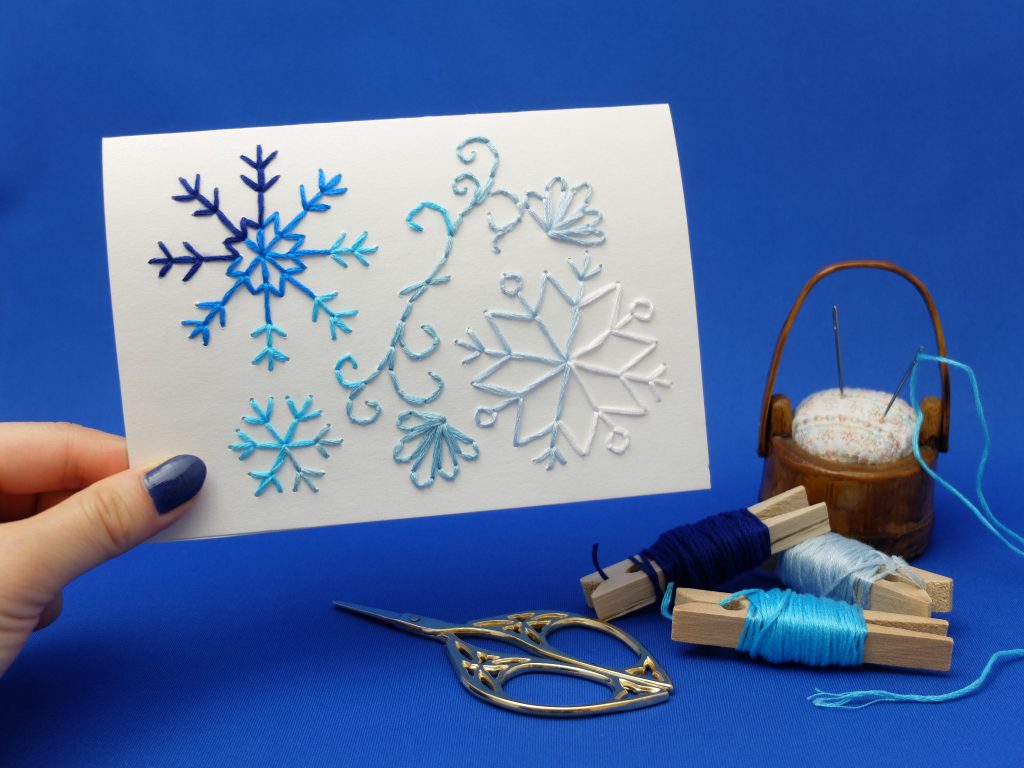 冬のメッセージカード：イラスト無料