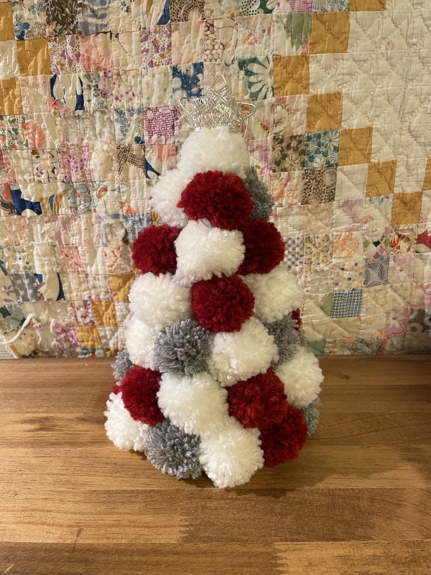 毛糸風クリスマスツリ