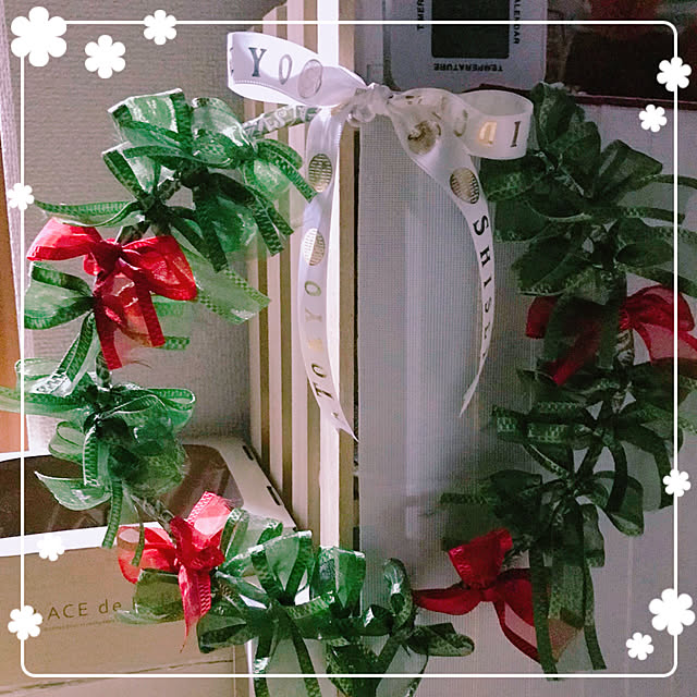 材料費800円☆全てダイソーの100均材料でクリスマスリース作りました☆ DIY How to make Christmas wreath