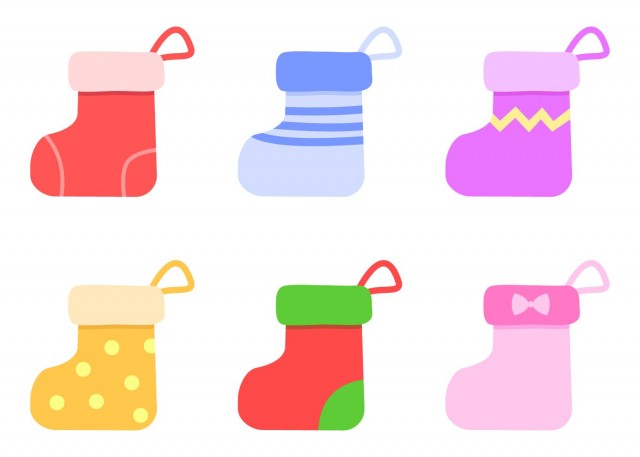 クリスマスの靴下とプレゼントイラスト, Stock VectorAdobe Stock