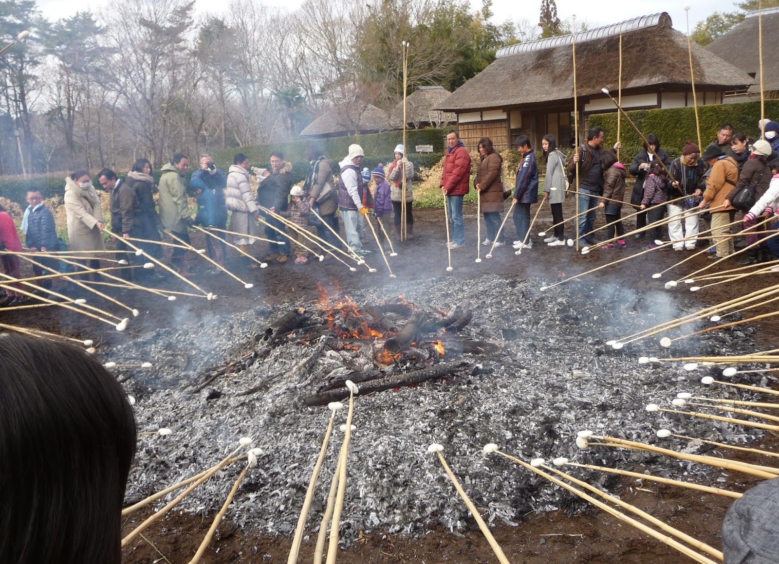 どんど焼きに祈りを込めて お餅を食べて無病息災- 日々勉強ですよブログ