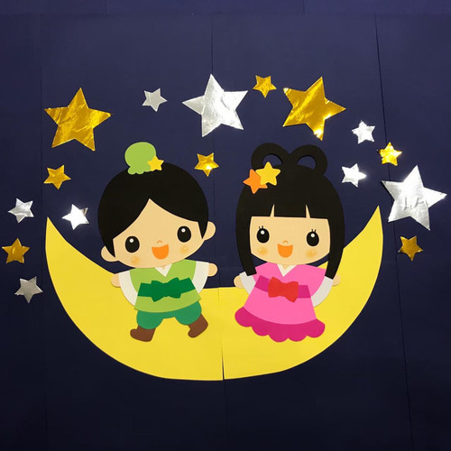 型紙を保育の便利なフリー素材 7月の壁面無料ダウンロード！wosawosa