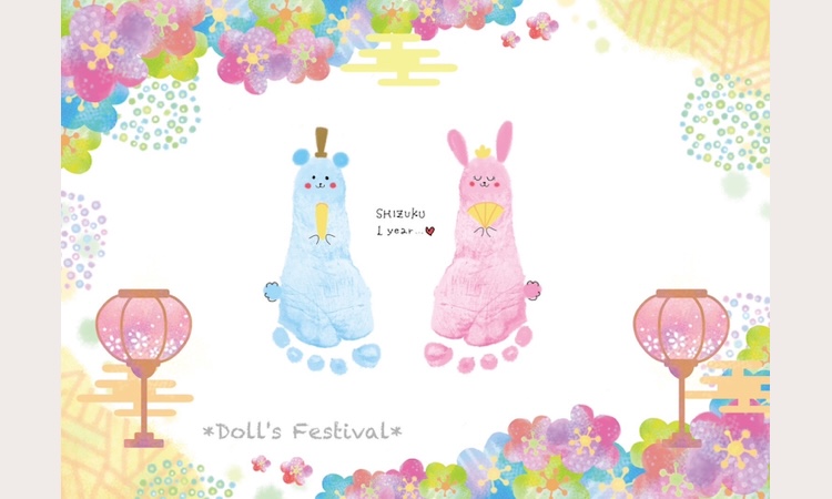 ☆きらくらぶ♡ひなまつり手形足形アートフォトコンテスト☆東御市・上田市で新築注文住宅なら木楽ホーム