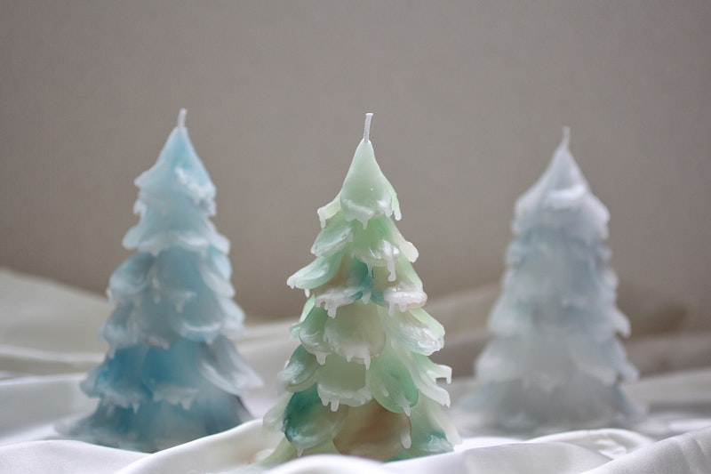 100均DIY クリスマスキャンドルアレンジ