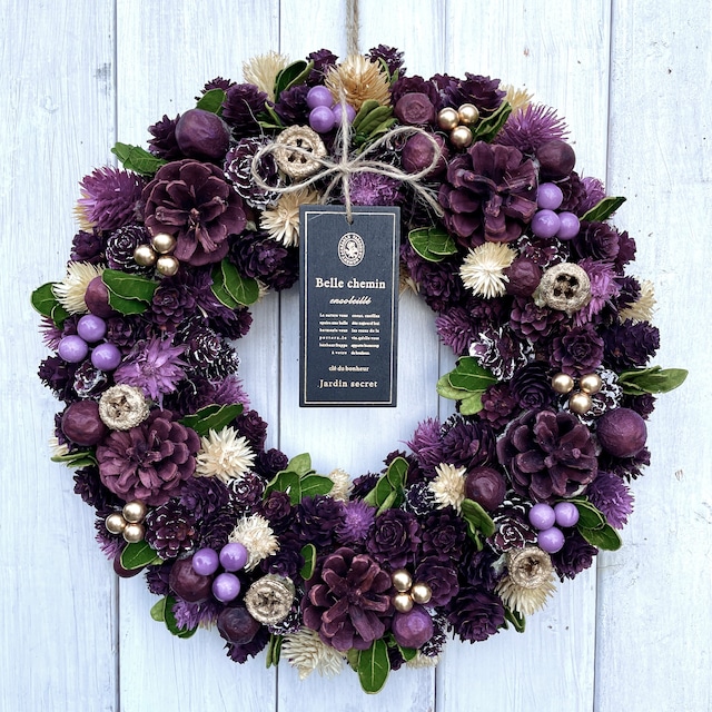 クリスマスリース 直径約30cm 松ぼっくり 木の実 葉 クリスマス リース