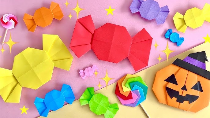 ハロウィンの簡単な折り紙アイデア14選！ 3歳児・ねこ・かぼちゃ・コウモリ・おばけ・魔女・キャンディ保育士くらぶ