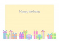 シンプルなレースの誕生日カードの無料誕生日カードテンプレート 10777 - デザインAC